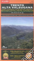 Trento Alta Valsugana. Levico, Caldonazzo, Val dei Mocheni, Panarotta,... 500 km MTB trails, Ippovia del Trentino occidentale. Carta topografica di precisione 1:25.000 n. 143 art vari a