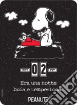 Peanuts. Era una notte... Black. Calendario perpetuo articolo cartoleria di Schulz Charles M.