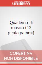 Quaderno di musica (12 pentagrammi) art vari a