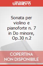 Sonata per violino e pianoforte n. 7 in Do minore, Op.30 n.2 articolo cartoleria