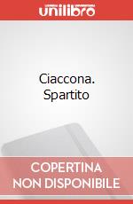 Ciaccona. Spartito art vari a
