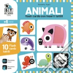 Animali. Flash cards con inserti tattili. Ediz. a colori art vari a