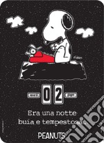 Peanuts. Era una notte... Calendario perpetuo. Black articolo cartoleria