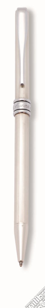Penna a sfera in argento 925‰, cesello millerighe.  articolo cartoleria di aurora