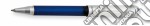 Penna a sfera, serbatoio gommato e translucente, cap. in metallo. blu. articolo cartoleria di aurora