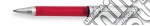 Penna a sfera, serbatoio gommato e translucente, cap. in metallo. rossa. articolo cartoleria di aurora