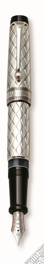 Stilo Optima a pistone in argento massiccio 925‰, guilloché Riflessi. (4) articolo cartoleria