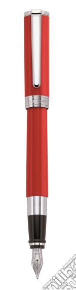 Penna stilografica con cappuccio e corpo in resina rossa. pennino in acciaio (ef,f,m,b) articolo cartoleria di Aurora