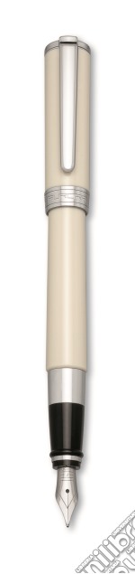 Penna stilografica con cappuccio e corpo in resina bianca lucida. pennino in acciaio (ef,f,m,b) articolo cartoleria di Aurora