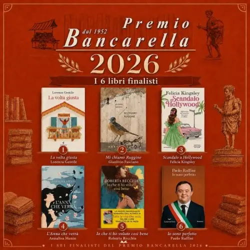I 6 libri finalisti del Premio Bancarella 2026