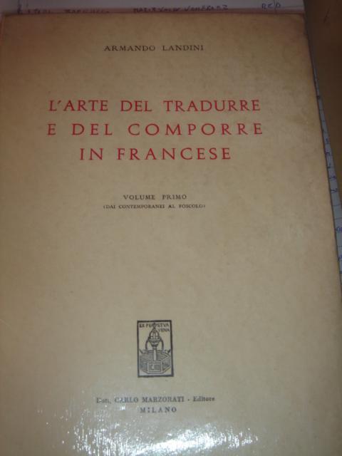 l`arte del tradurre e del comporre in francese