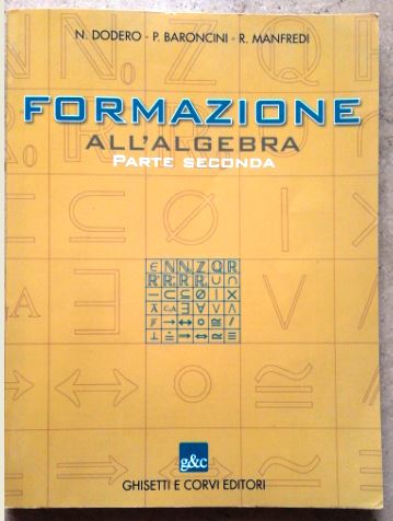 Formazione all`algebra Parte SECONDA libro usato