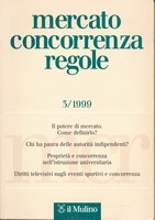 Mercato Concorrenza Regole - periodico quadrimestrale - 3/1999