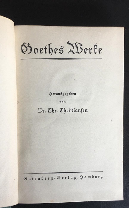 Goethes Werte