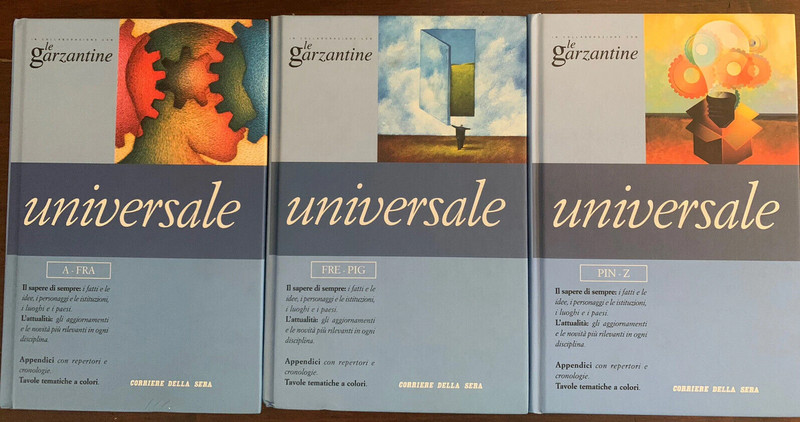 Le Garzantine Universale TRE Volumi libro usato