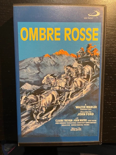 Ombre rosse. VHS vhs usato