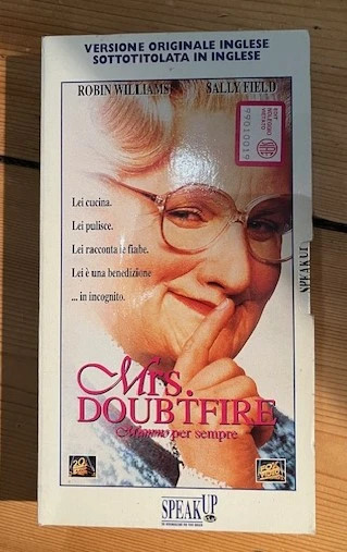 Mrs. Doubtfire. Mammo per sempre. Inglese. VHS vhs usato