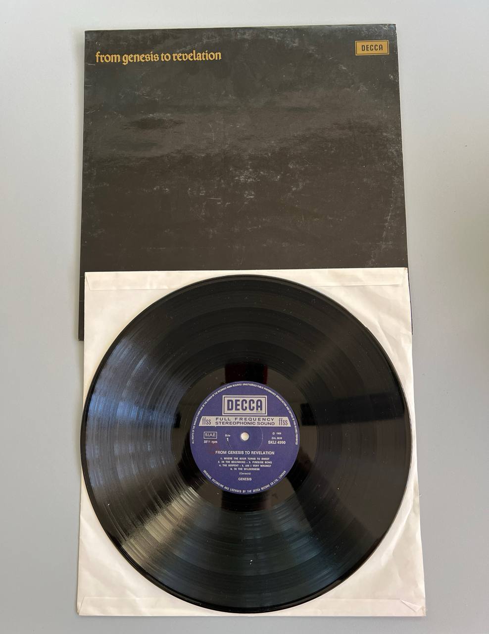 Genesis from genesis to revelation vinile usato