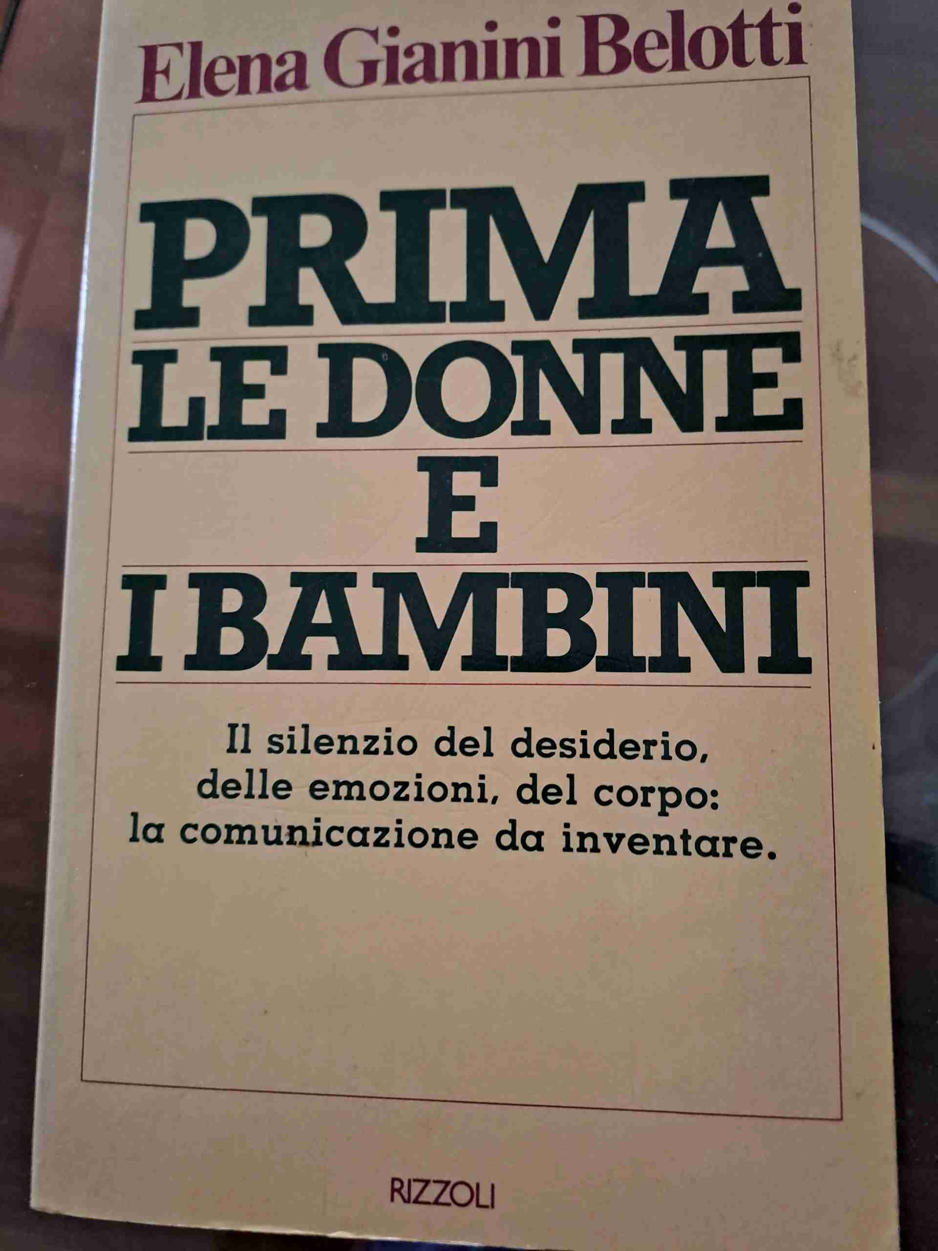 Prima le donne e i bambini libro usato