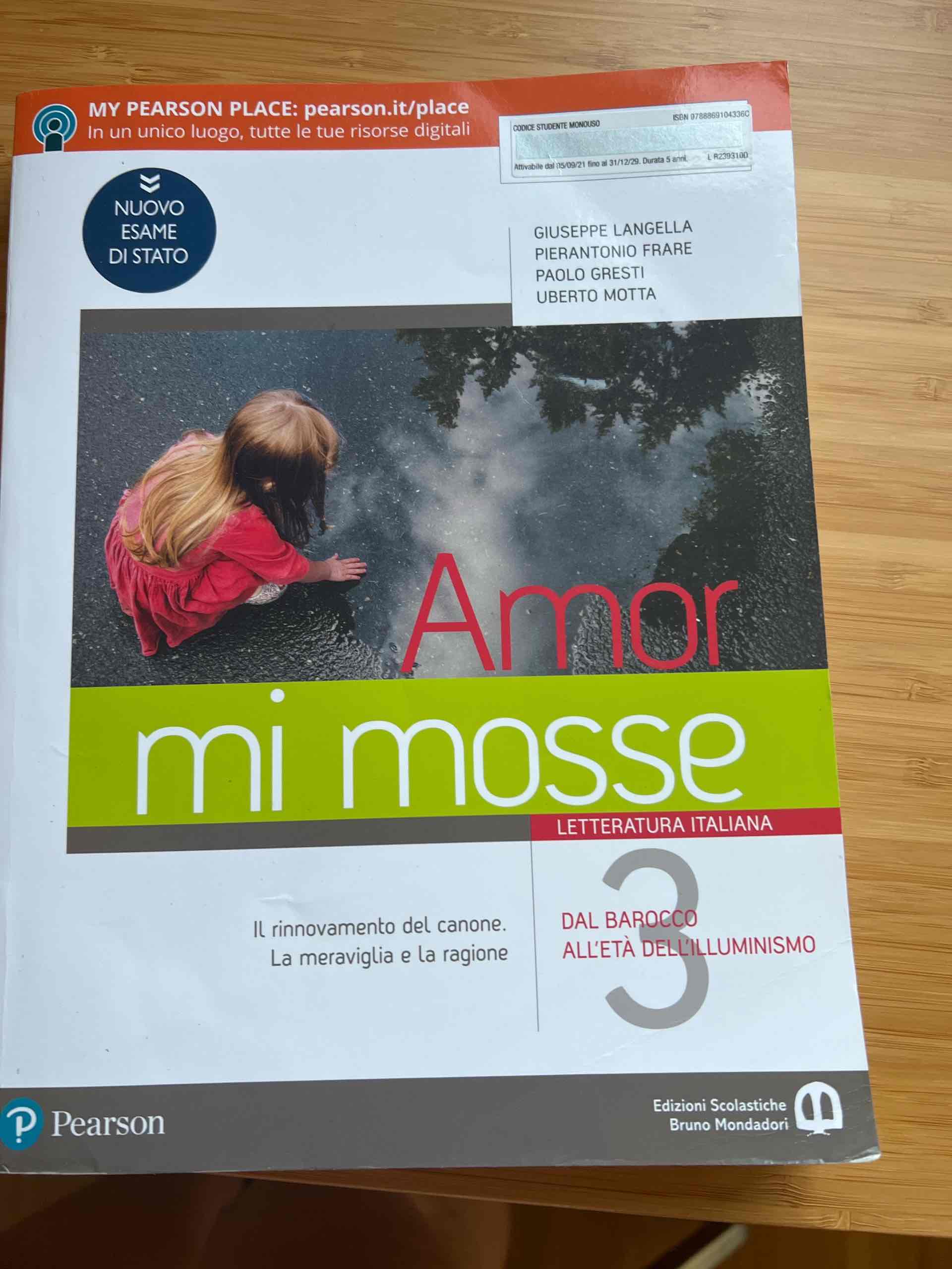 amor mi mosse 3 libro usato