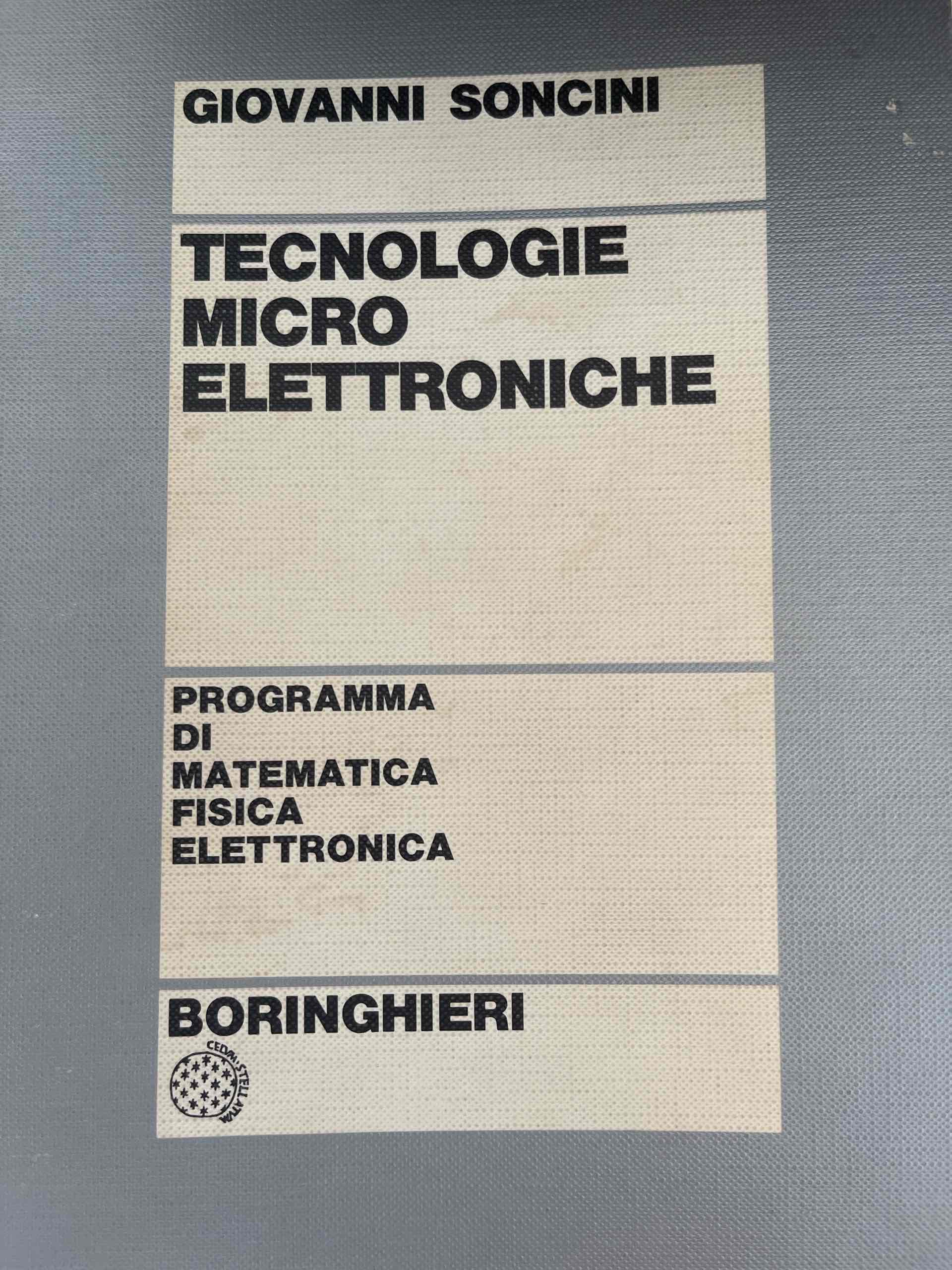 Tecnologie micro elettroniche libro usato
