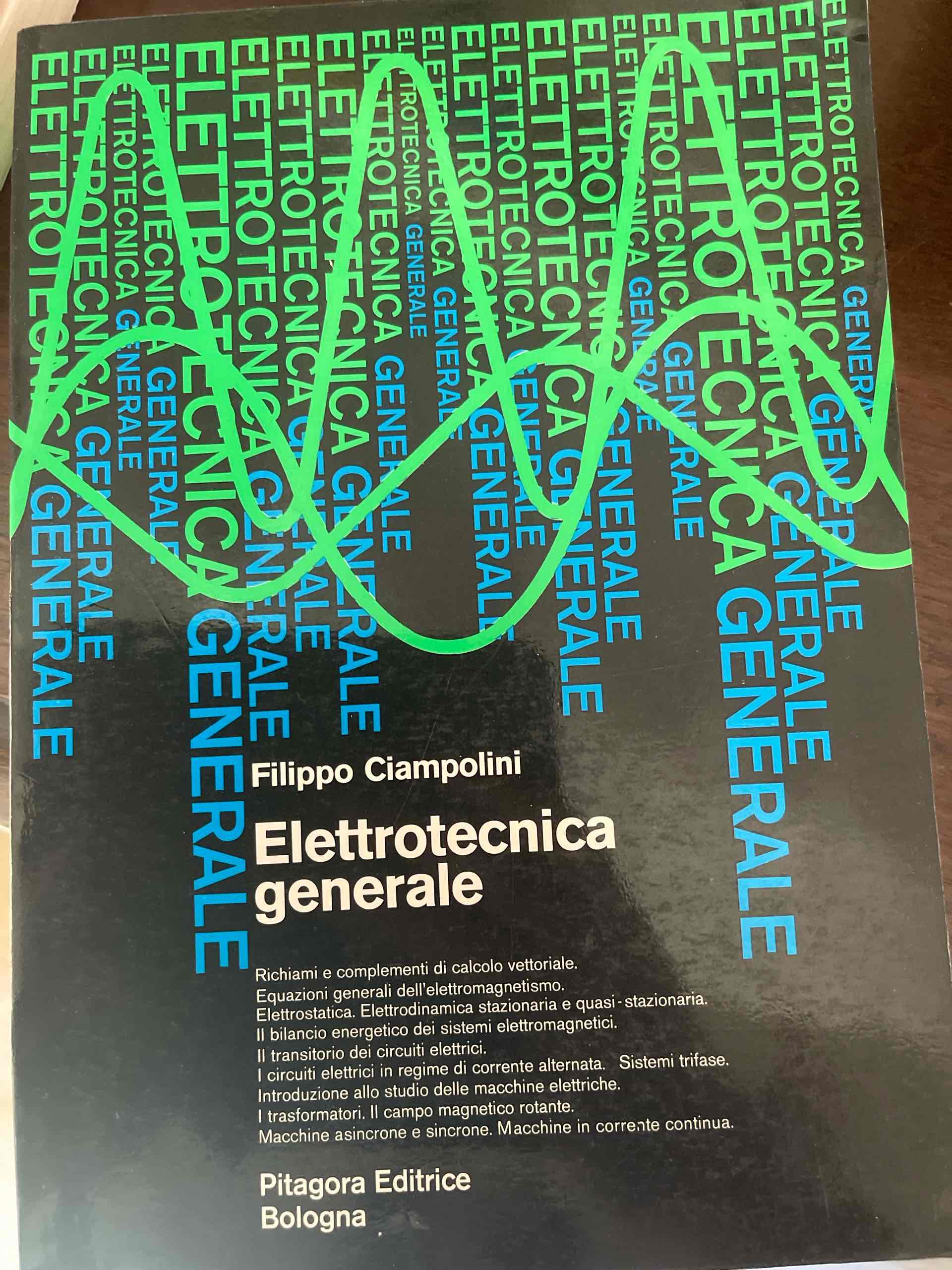 Elettrotecnica generale  libro usato