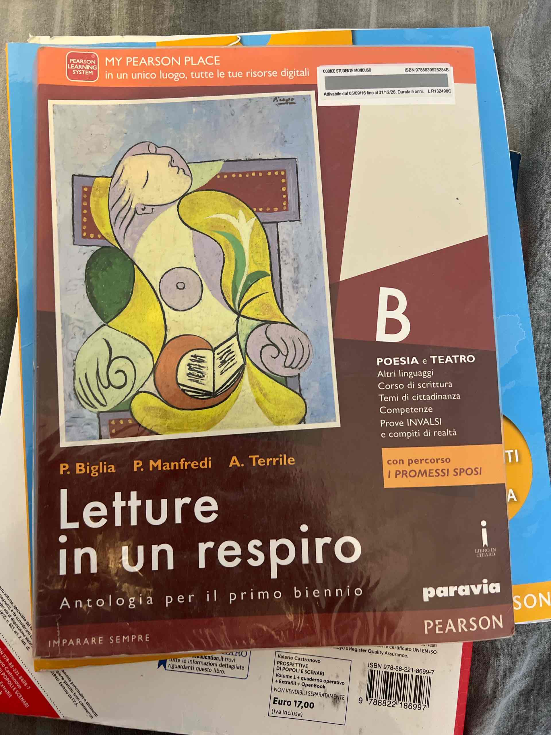 Letture in un respiro. Vol. B. Con Percorso I promessi sposi. Per le Scuole superiori. Con e-book. Con espansione online libro usato