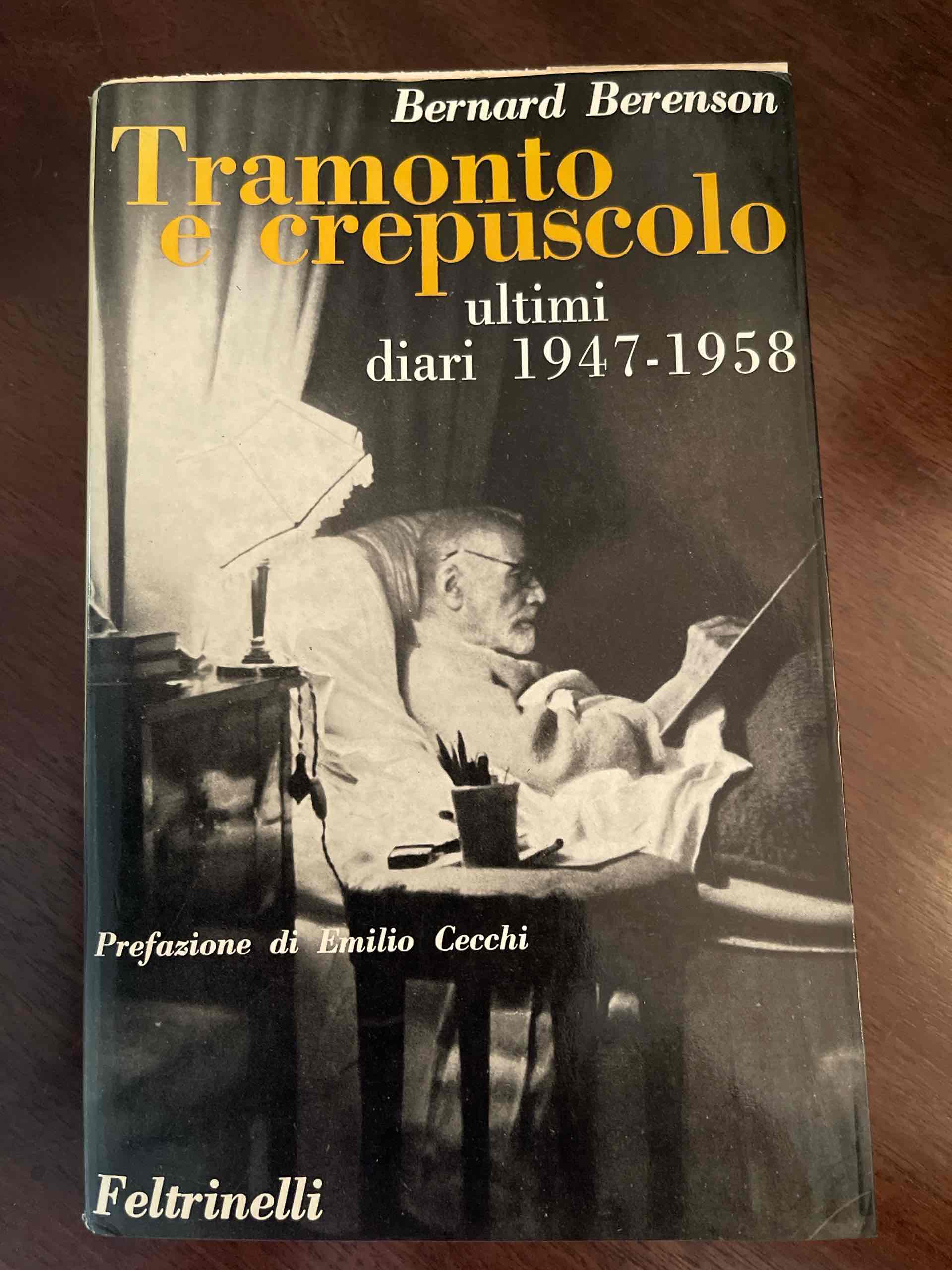 Tramonto e crepuscolo  libro usato