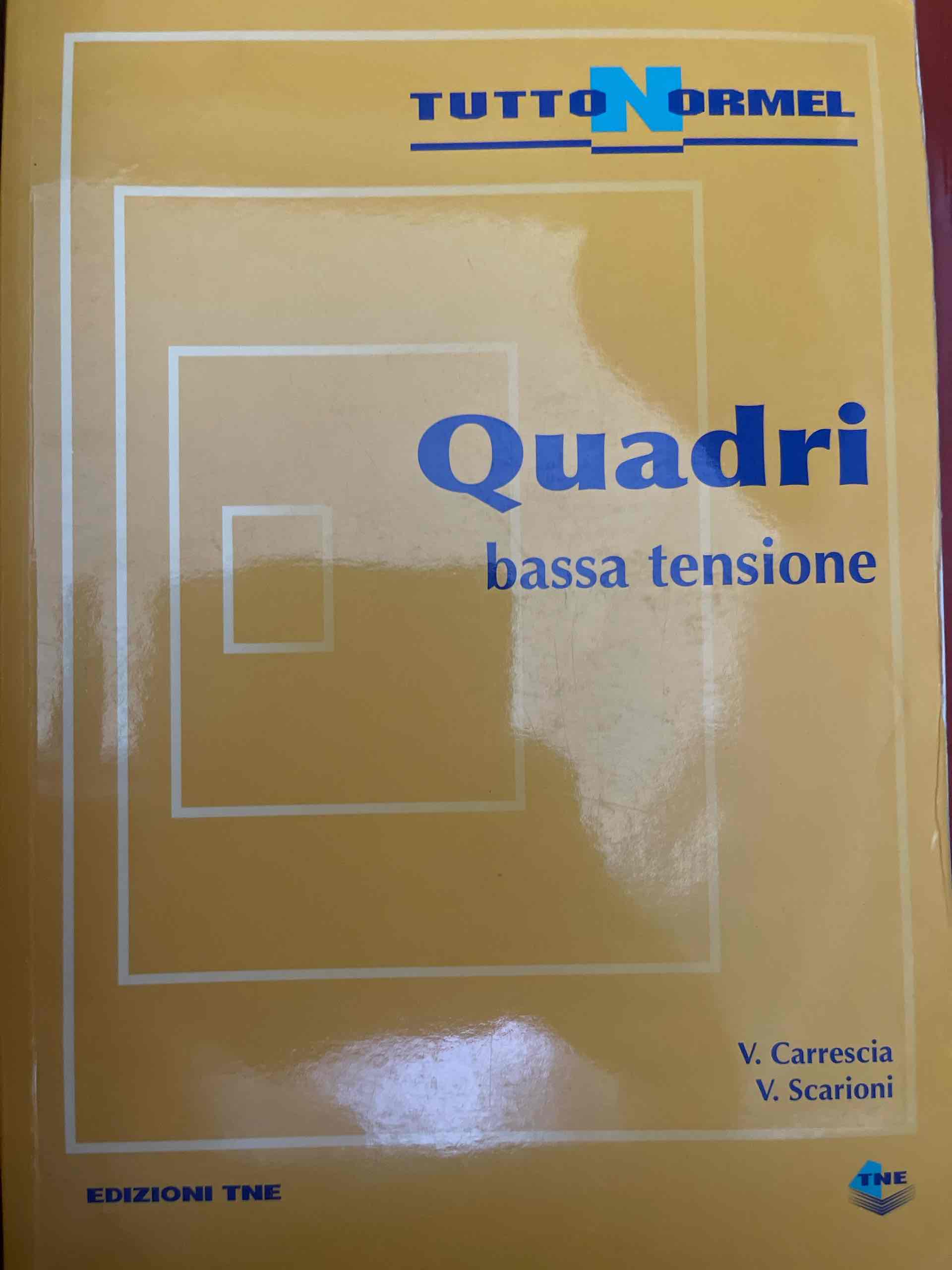 Quadri bassa tensione libro usato