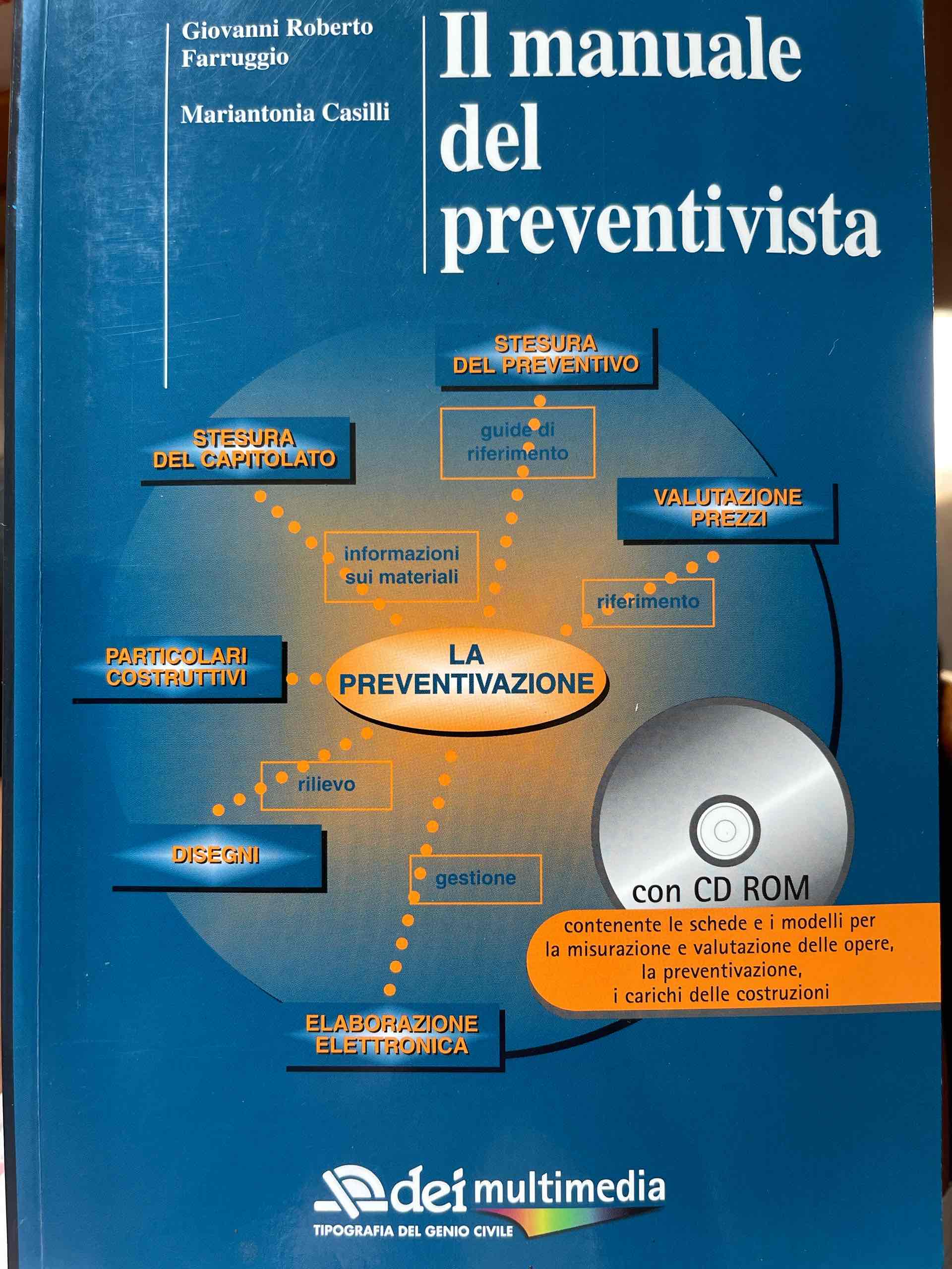 Il manuale del preventivista. Con CD-ROM libro usato