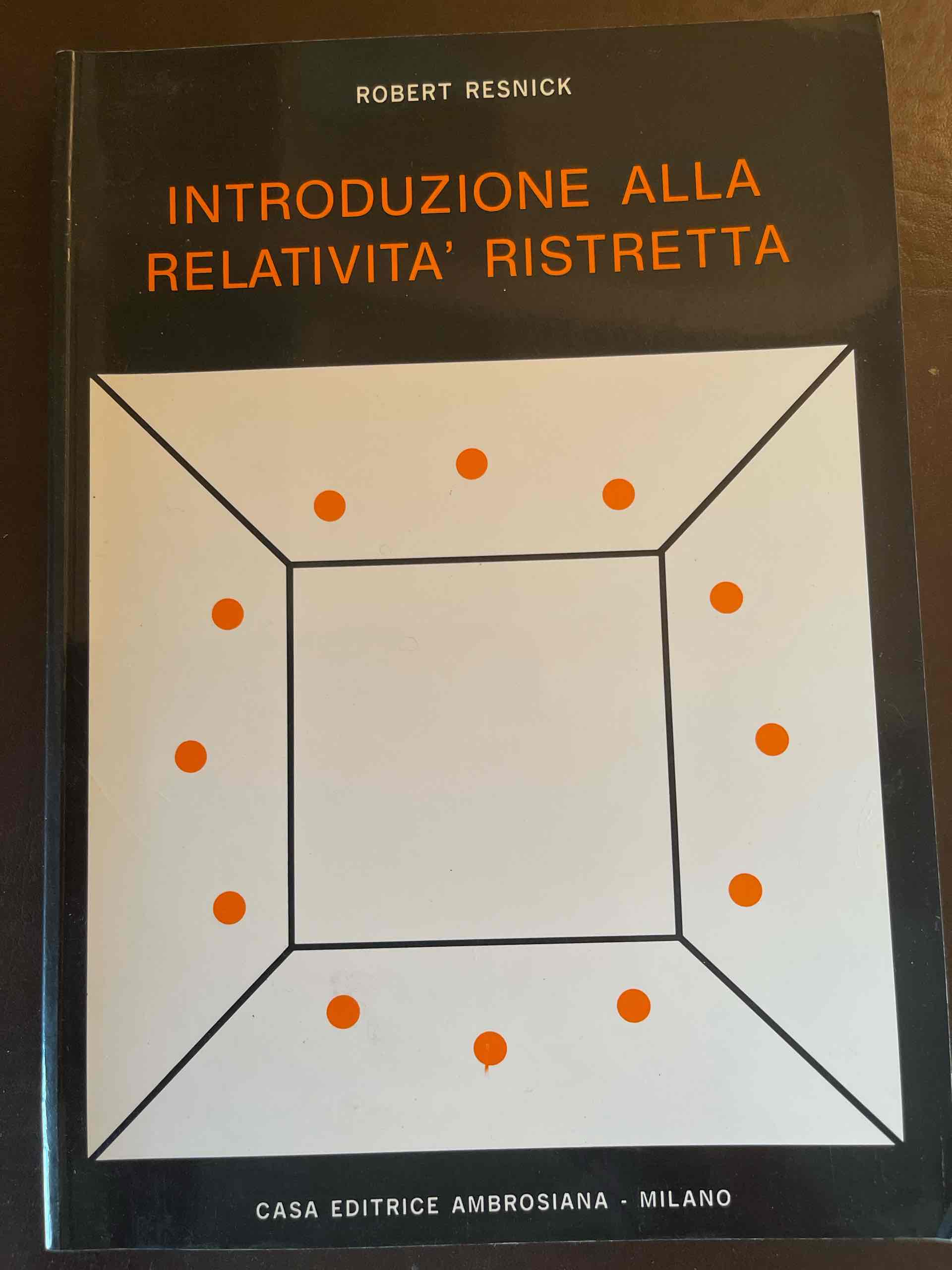 Introduzione alla relatività ristretta libro usato