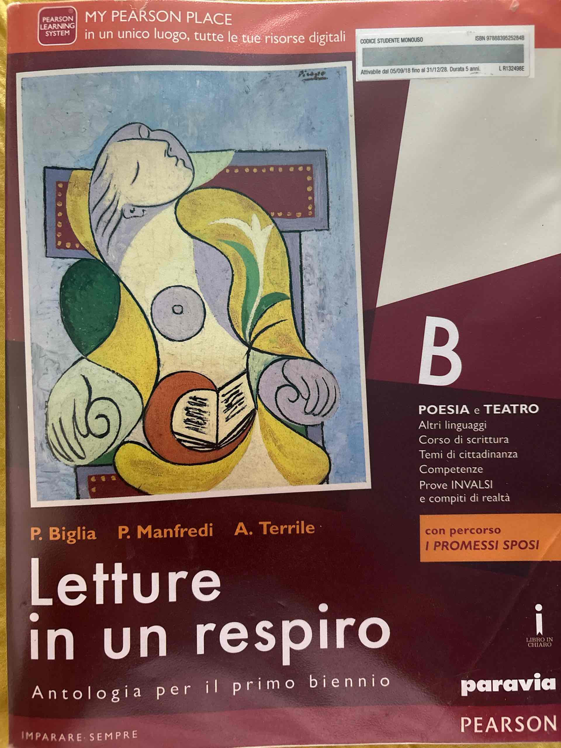 Letture in un respiro. Vol. B. Con Percorso I promessi sposi. Per le Scuole superiori. Con e-book. Con espansione online libro usato
