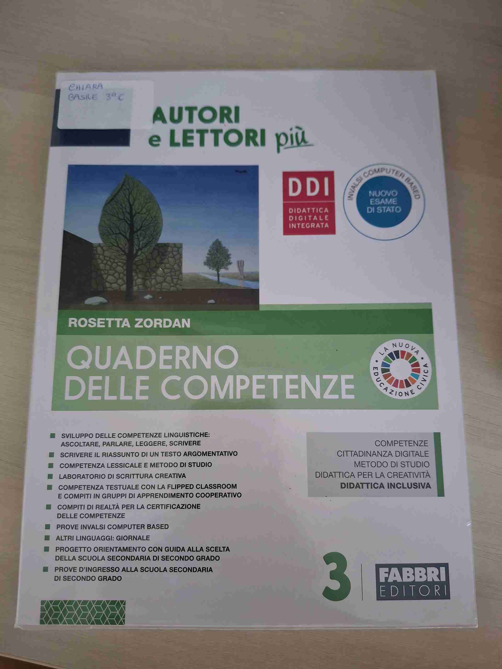 Quaderno delle competenze AUTORI E LETTORI più libro usato