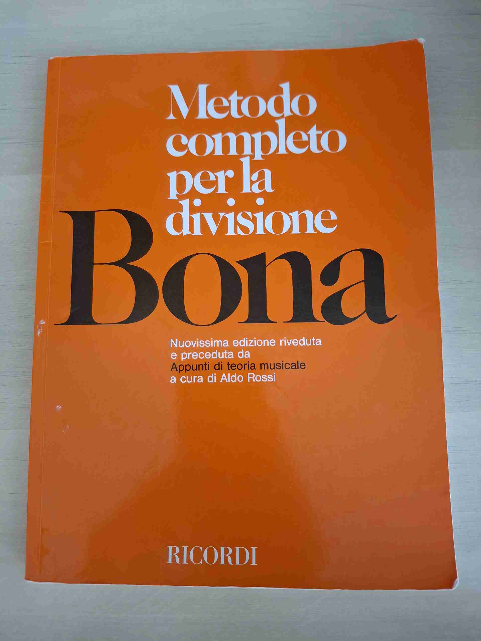 Metodo completo per la divisione Bona libro usato