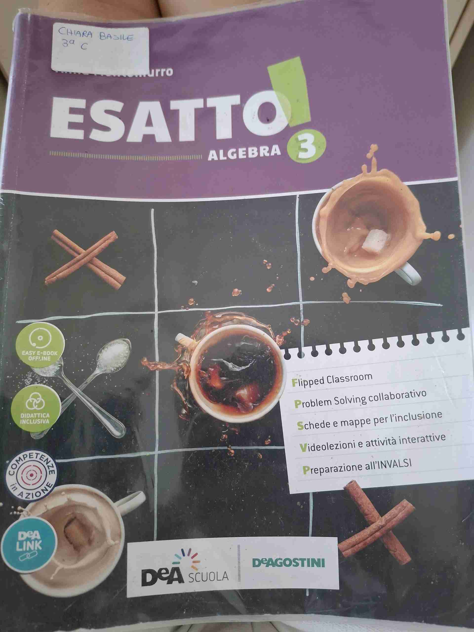 Esatto! Algebra 3 libro usato