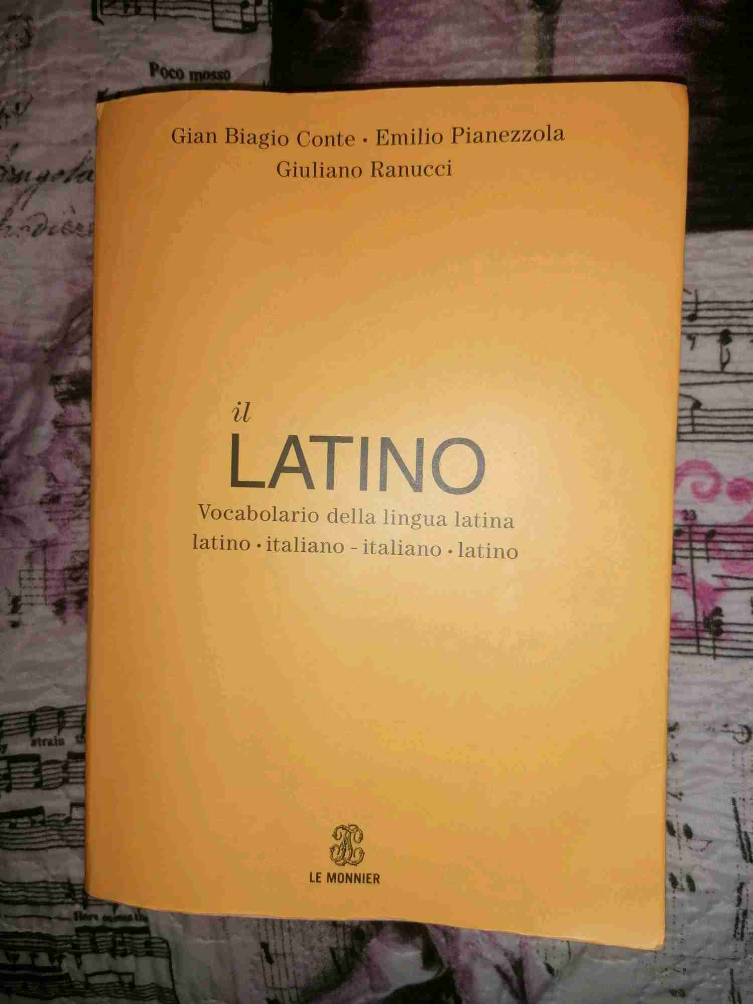 Il Latino vocabolario della lingua Italiana  libro usato