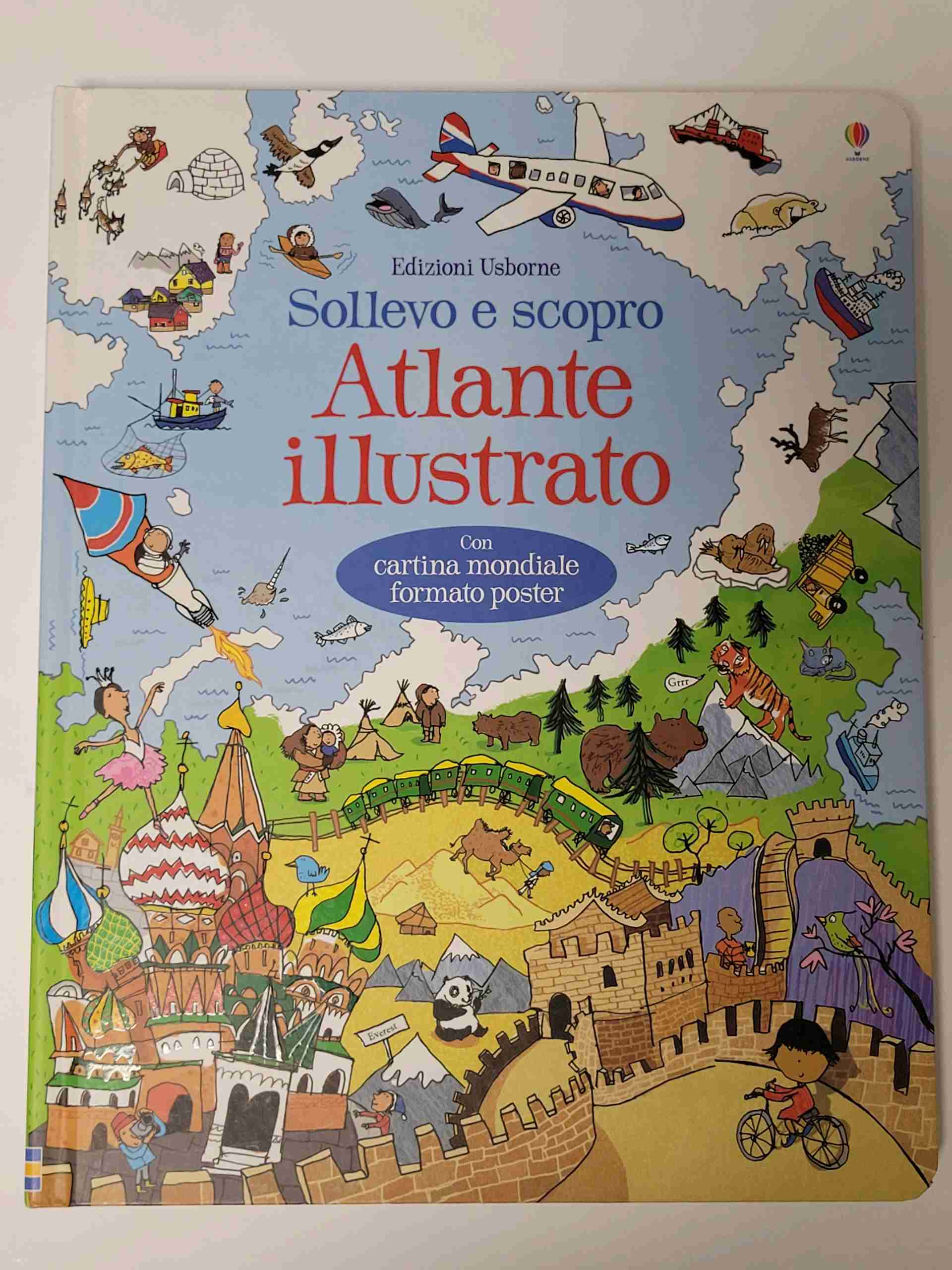 Atlante illustrato. Ediz. a colori. Con Carta geografica ripiegata libro usato