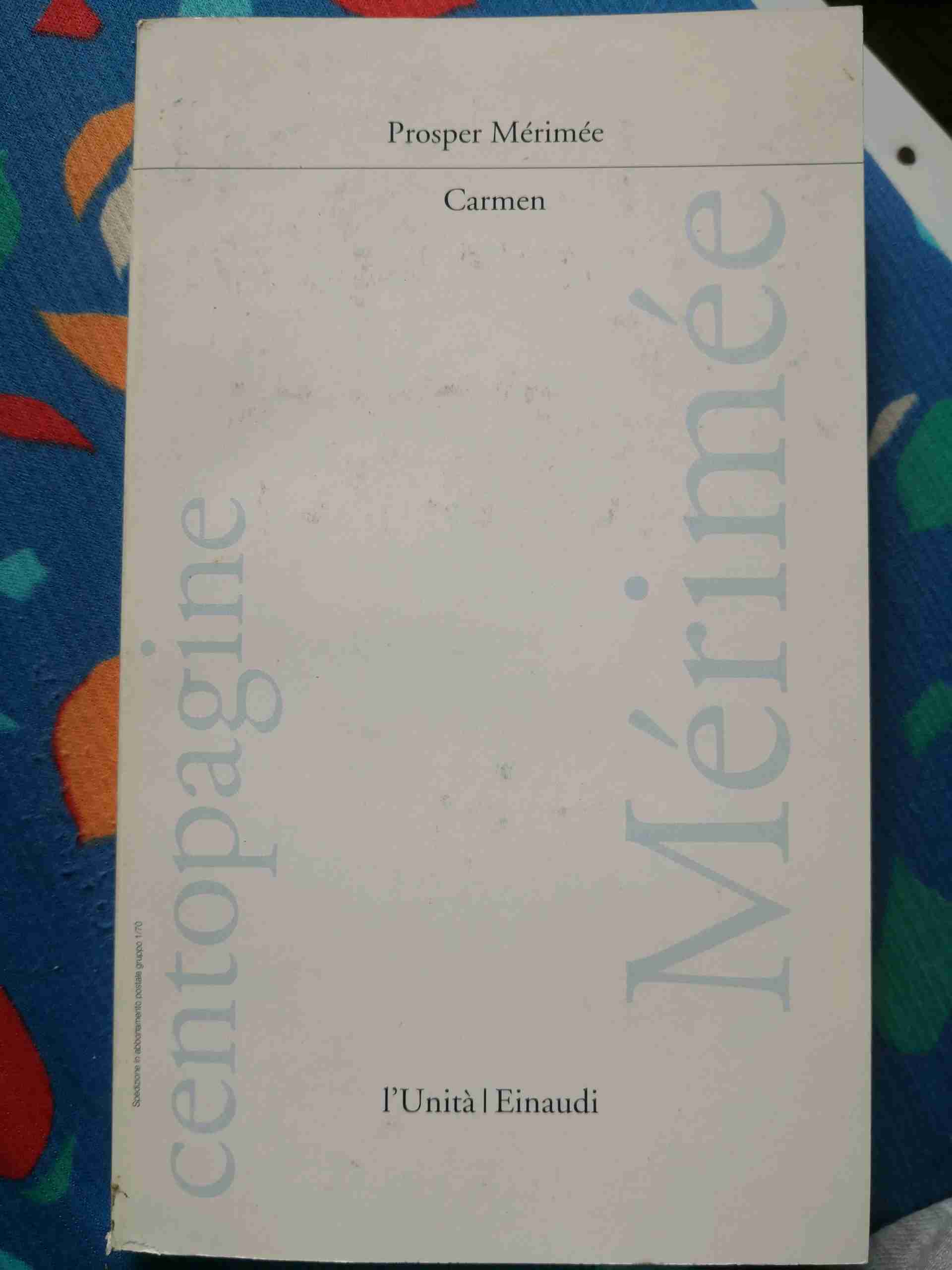 Carmen e altri racconti libro usato