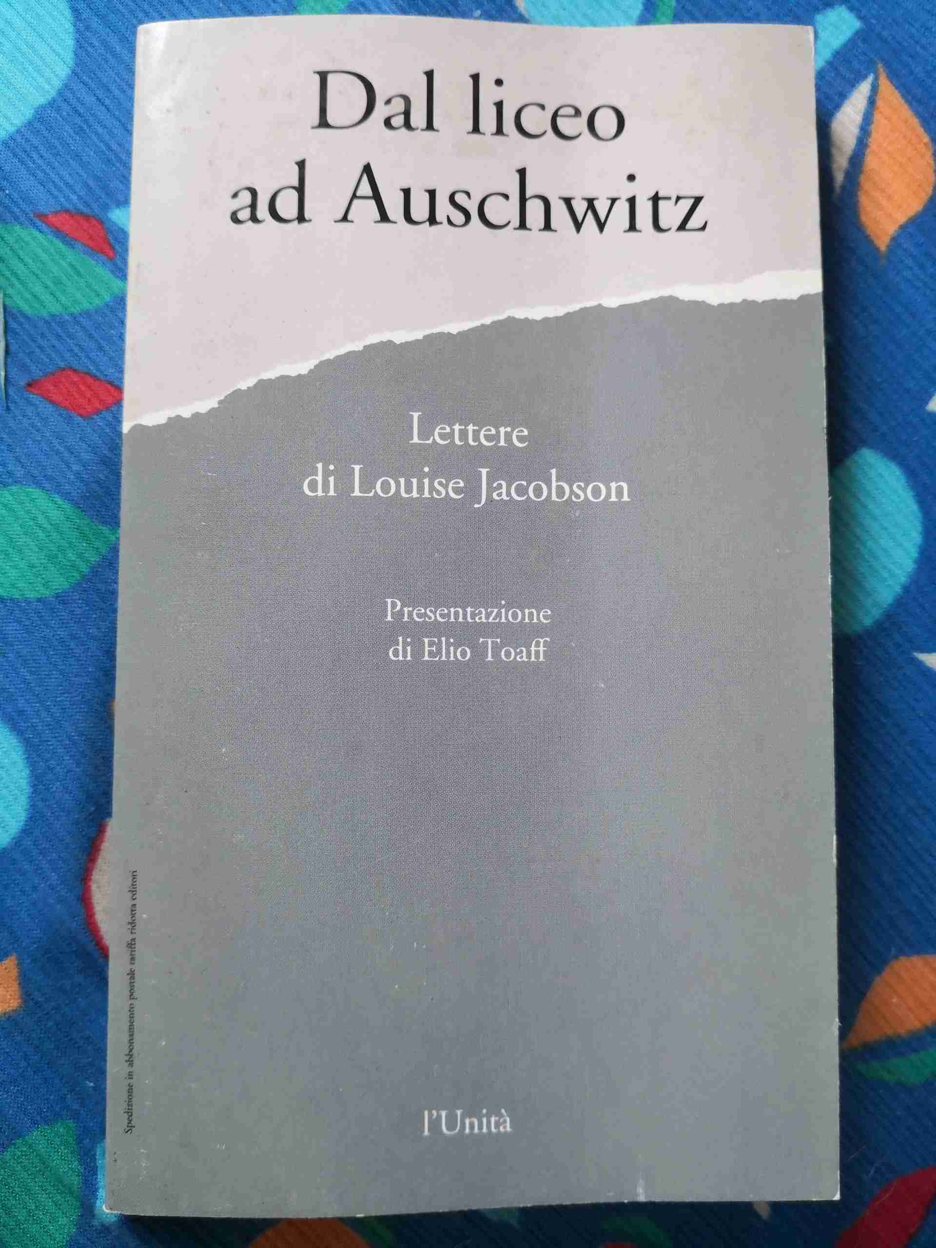 Dal liceo ad Auschwitz libro usato