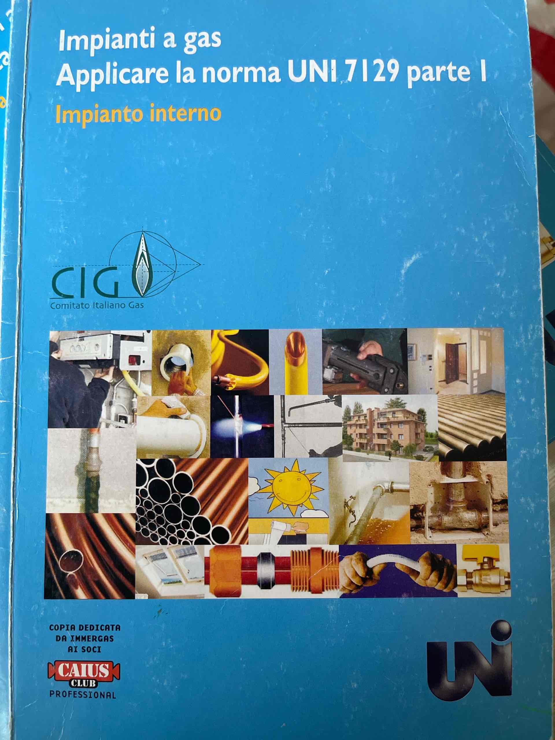 Applicare la norma UNI 7129. Vol. 1: Impianto interno libro usato