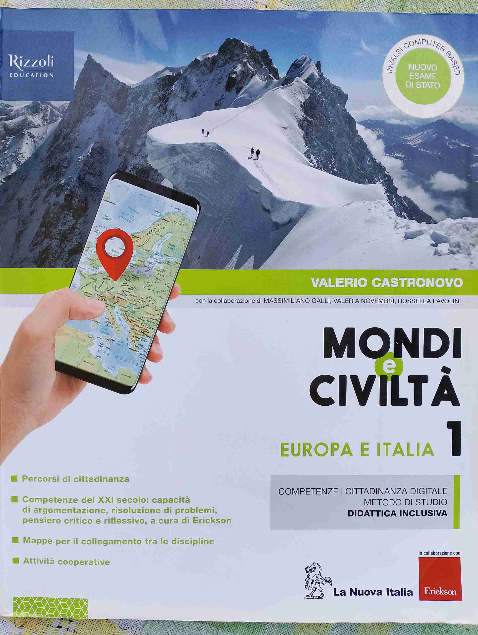 Mondi e Civiltà 1-Europa e Italia  libro usato