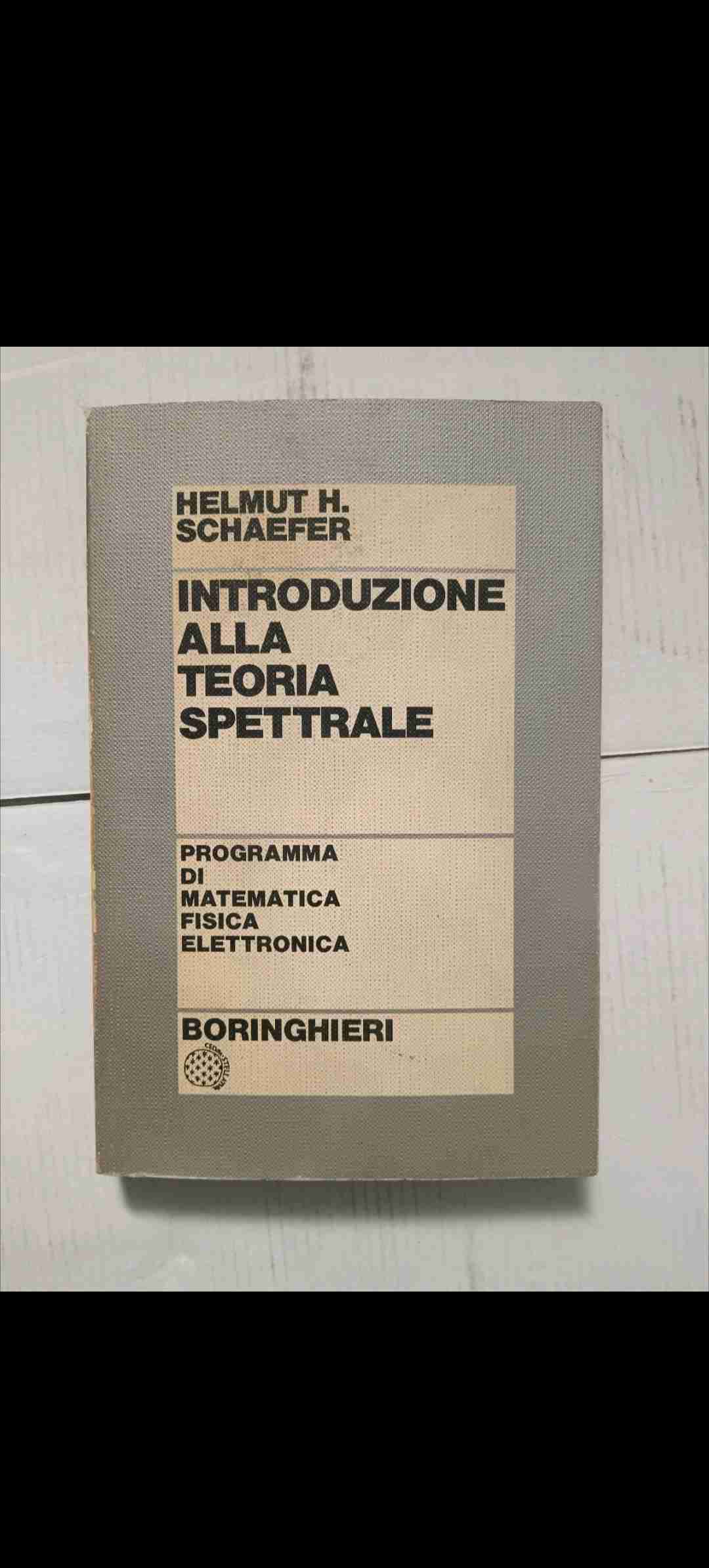 Introduzione alla teoria spettrale  libro usato