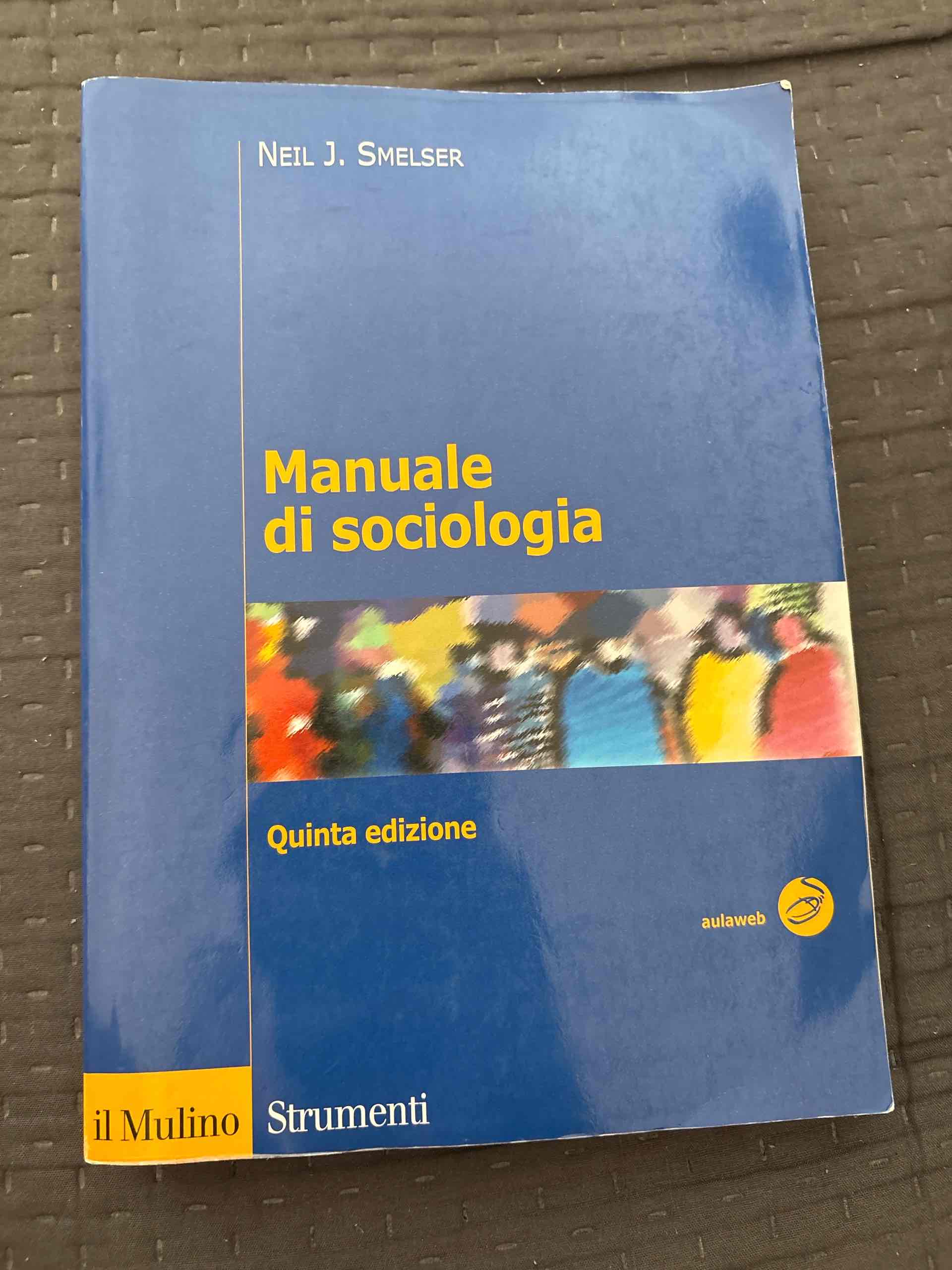 Manuale di sociologia libro usato