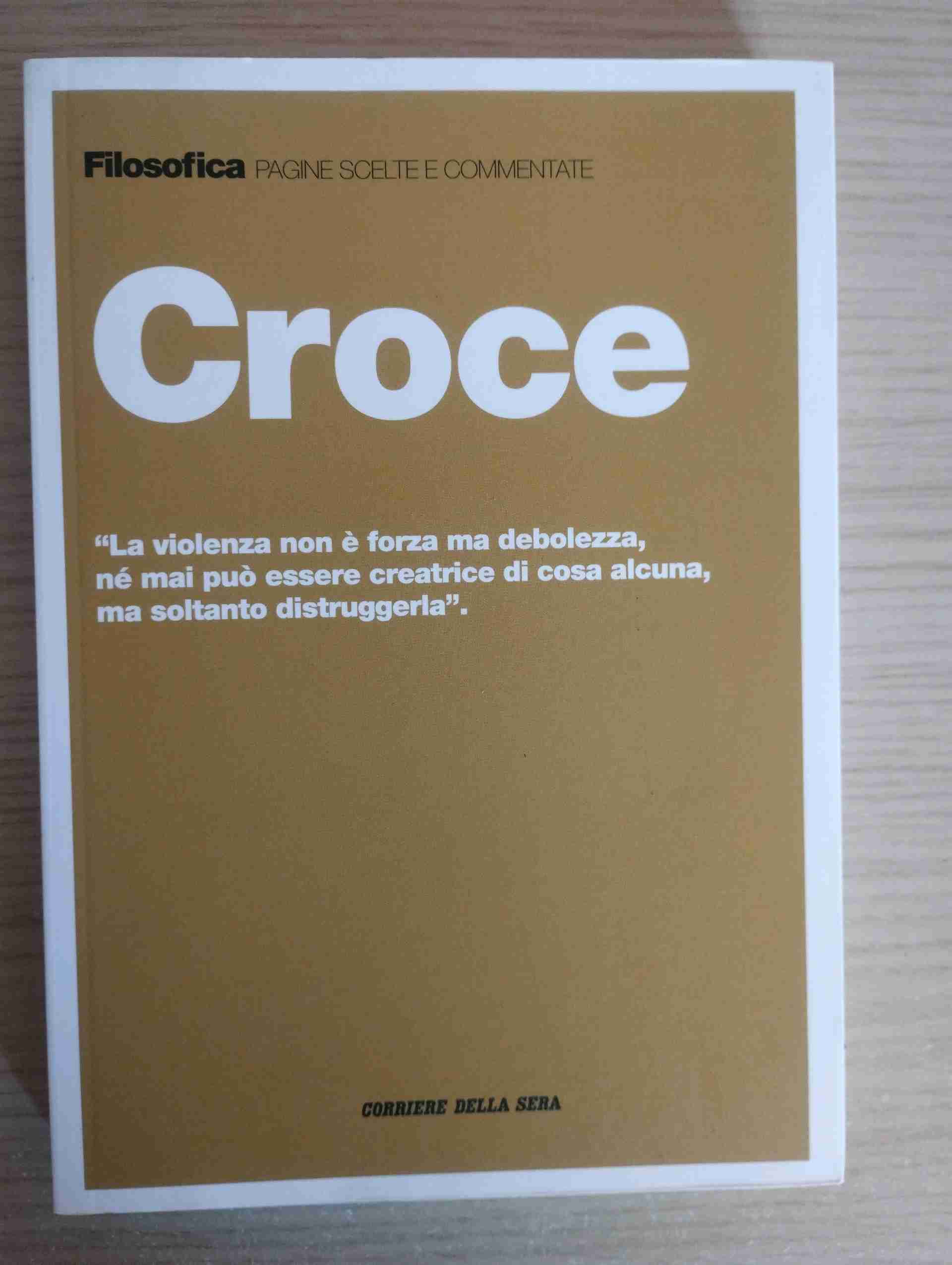 Croce monografia  libro usato