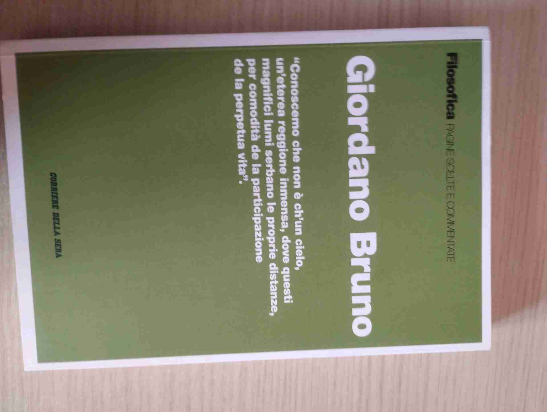 Giordano Bruno  libro usato