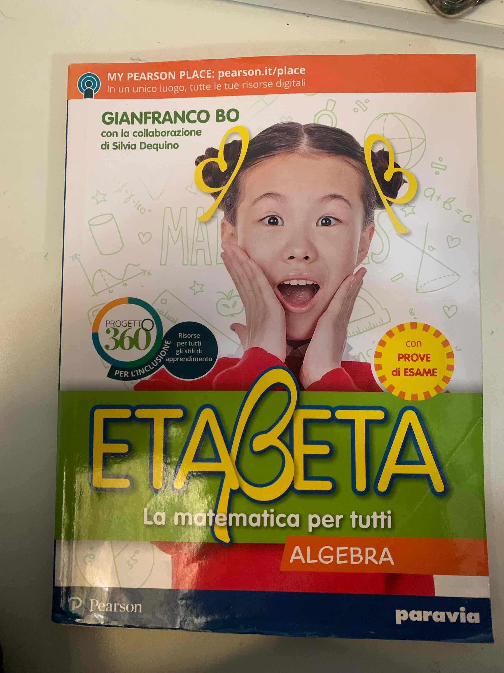 ETABETA la matematica per tutti (algebra) libro usato