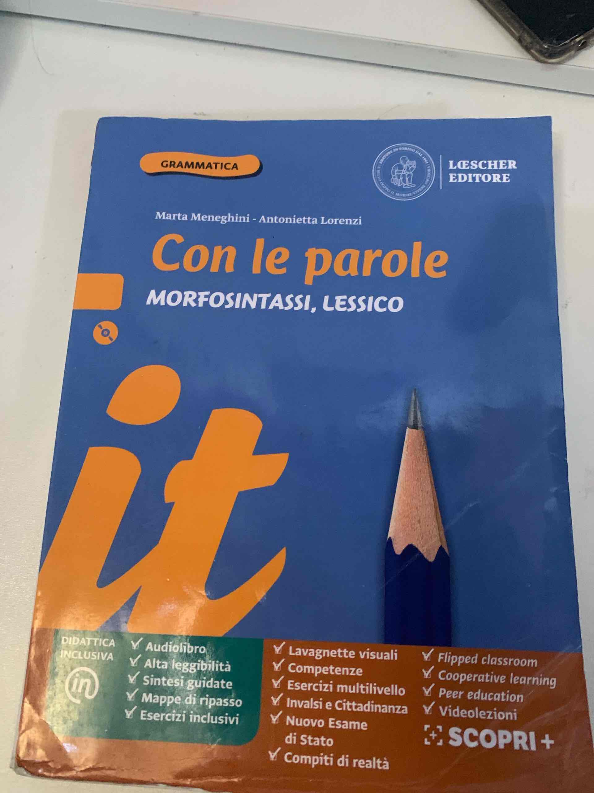 con le parole:morfosintassi e lessico  libro usato