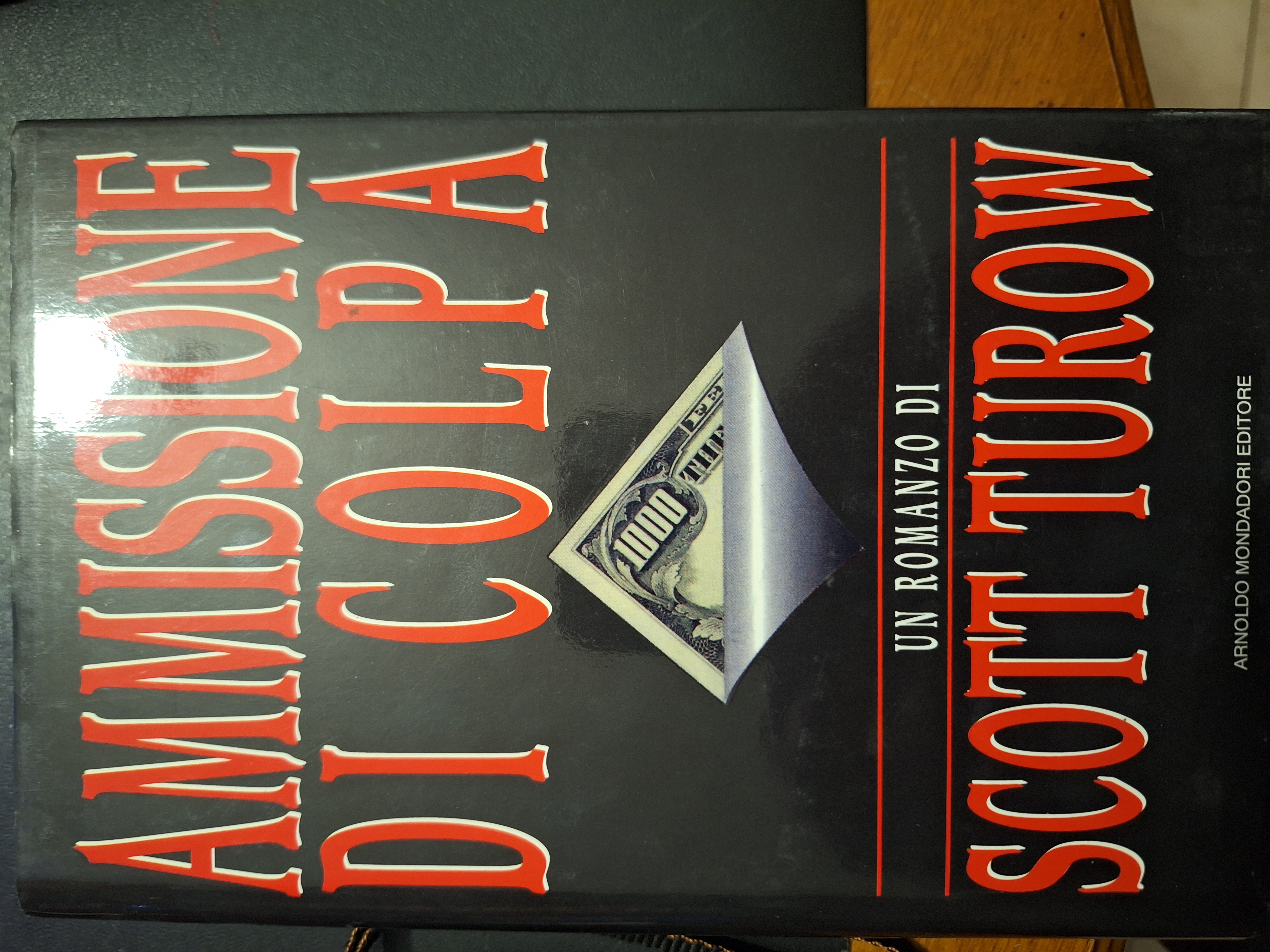 Ammissione di colpa libro usato