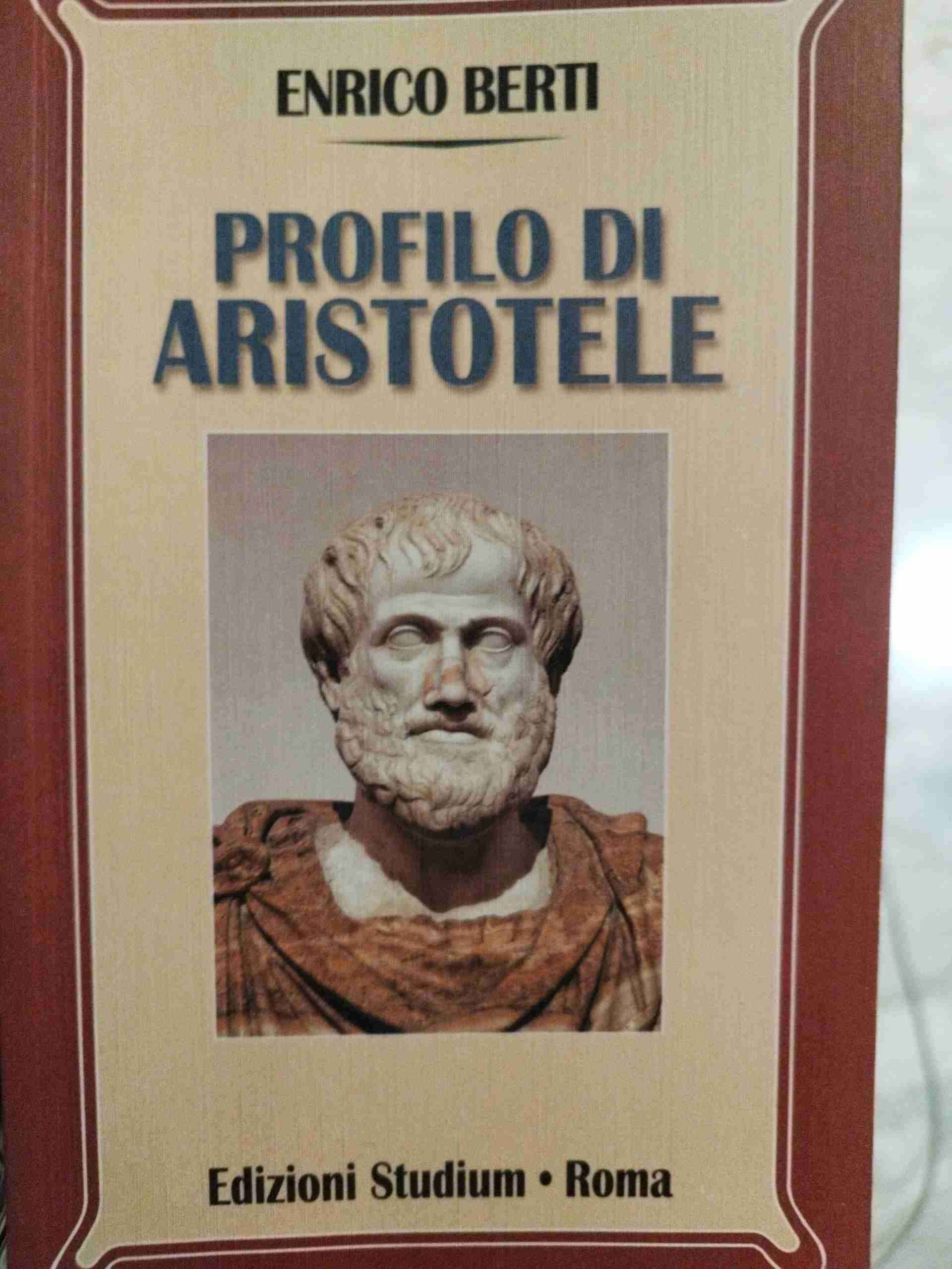 Profilo di Aristotele libro usato