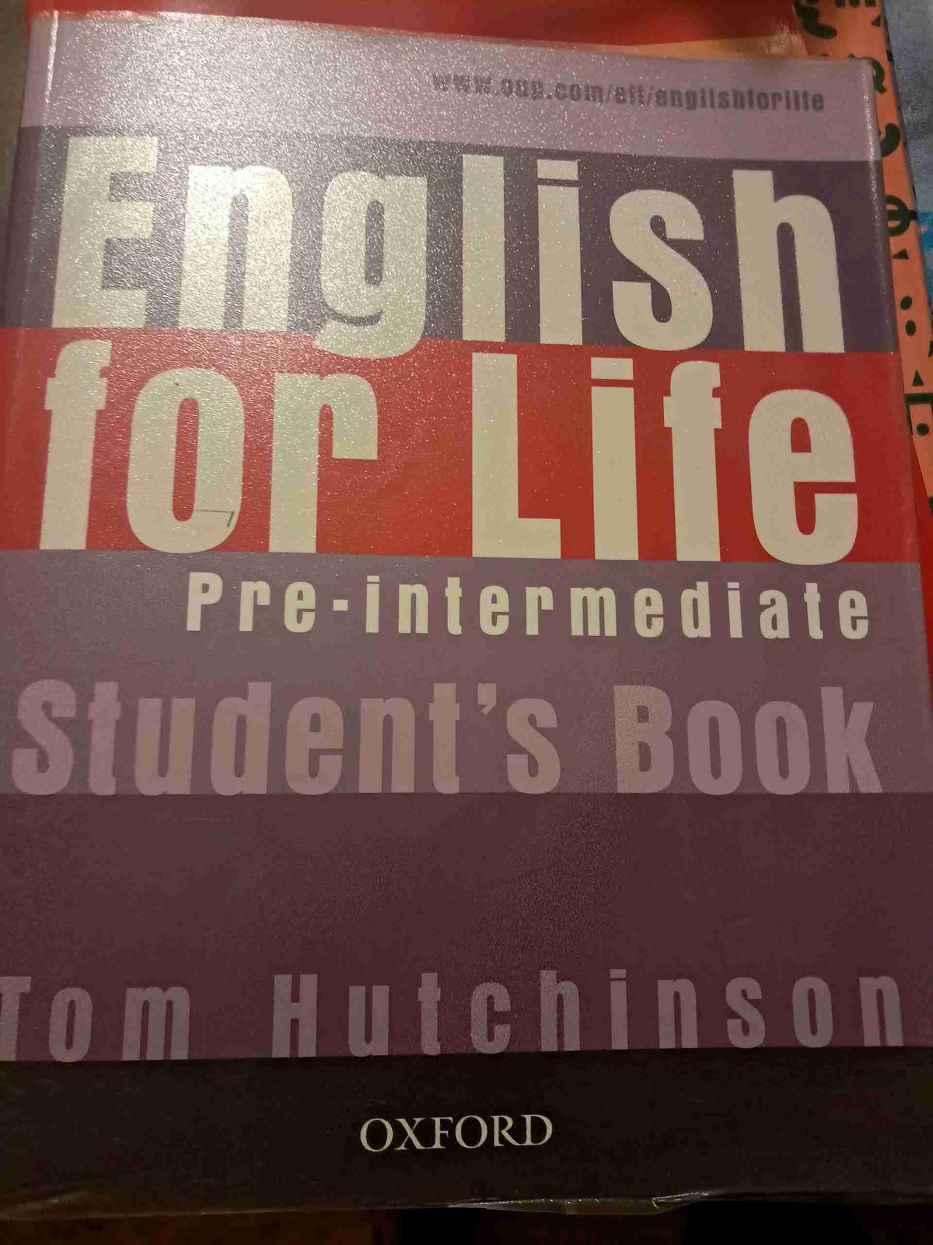 English for Life Pre-intermediate: Student's Book libro usato